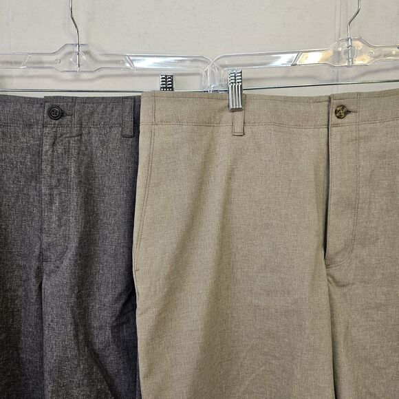 Mens PGA Tour Shorts Lot Size 38 Gray Tan Flat Front Active Golf Gorpcore P0293 - Picture 2 of 9